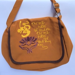 Túi Đi Chùa Thư Pháp Chữ Tâm - Phụ Kiện Đi Chùa