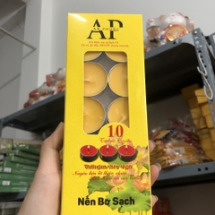 10 viến nến bơ thực vật hàng chuẩn cháy 4h - nến viên cao cấp xinxin hong