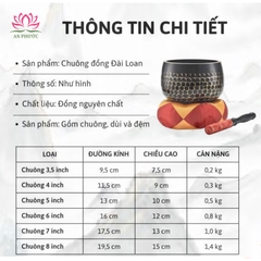 Chuông Đồng Đen Đài Loan - Pháp khí Phật Giáo