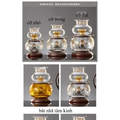 Đèn Dầu - Đèn Dầu Thờ Cúng Phật Pha Lê mã 050