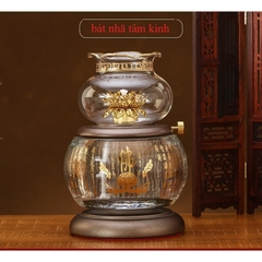 Đèn Dầu - Đèn Dầu Thờ Cúng Phật Pha Lê mã 050