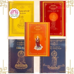 Combo 6 Cuốn Sổ Tay Chép Kinh In Mờ - trọn bộ vở chép kinh