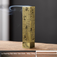 Lư Hương Hạc Cung Đình 100g – Lò Đốt Trầm Kim Loại Vạn Thọ – Kèm Đế Chống Cháy & Lỗ Cắm Nhang + Nhang Vân Mây