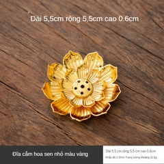 Lư Hương Hạc Cung Đình 100g – Lò Đốt Trầm Kim Loại Vạn Thọ – Kèm Đế Chống Cháy & Lỗ Cắm Nhang + Nhang Vân Mây