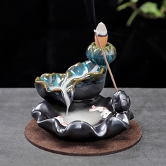 Thác Xông Trầm Tiểu cảnh Mini cá Koi - quà tặng phong thủy
