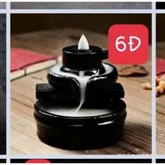 Thác Xông Trầm Tiểu cảnh Mini cá Koi - quà tặng phong thủy