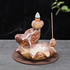 Thác Xông Trầm Tiểu cảnh Mini cá Koi - quà tặng phong thủy