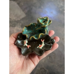 Thác Xông Trầm Tiểu cảnh Mini cá Koi - quà tặng phong thủy