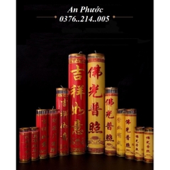 1 Cặp Nến Bơ Xinxin Hồng Hình Trụ – Không Khói, Không Mùi