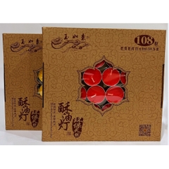 Nến Thơm - Nến Bơ Cúng Phật hộp 100 viên cháy 4h Đủ Màu, Không Mùi Không Khói