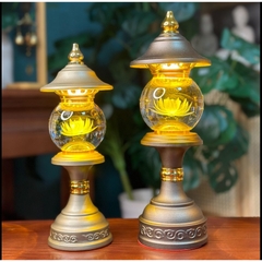 Đèn Thờ Điện Chóp Cầu Hoa Sen - Đèn Điện Hoa Sen AP09