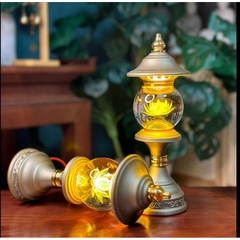Đèn Thờ Điện Chóp Cầu Hoa Sen - Đèn Điện Hoa Sen AP09