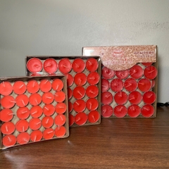 Nến Thơm - Nến Bơ Cúng Phật hộp 100 viên cháy 4h Đủ Màu, Không Mùi Không Khói