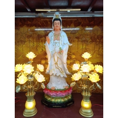 Tượng Quan Thế Âm Bồ Tát composite cao 1m2