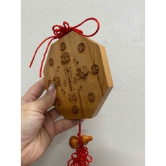 Gương Bát Quái Lồi Gỗ Đào