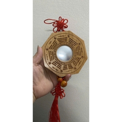 Gương Bát Quái Lồi Gỗ Đào