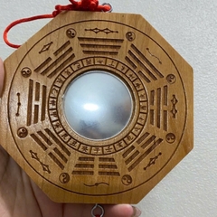 Gương Bát Quái Lồi Gỗ Đào