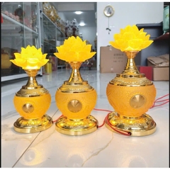 CẶP ĐÈN HOA SEN THỜ PHẬT CAO CẤP (SIZE 25 – 30 – 35 CM)