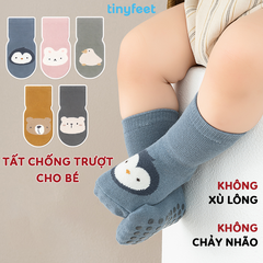 Tất Vớ chống trượt cho bé 1-3 tuổi TINYFEET KS06 mềm mại, không xù lông