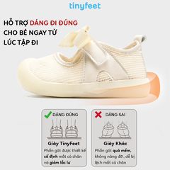 Giày tập đi cho bé TINYFEET WJ08 cho bé gái nhẹ nhàng, dễ thương