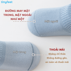 Tất Vớ cho bé 1-3 tuổi TINYFEET KS08 cotton dày dặn, không xù lông