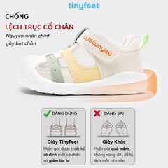 Giày tập đi cho bé TINYFEET WJ17 thể thao, thoáng khí, chống bẹt chân