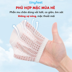 Tất Vớ chống trượt thoáng khí TINYFEET KS04 mềm mại cho bé từ 1-3 tuổi