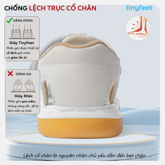 Sandal có kèn kêu Bíp Bíp cho bé 1-3 tuổi TINYFEET TN05 mềm mại, thoáng khí