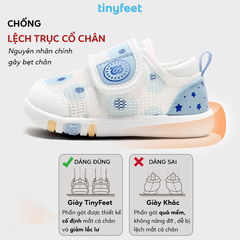Giày tập đi cho bé TINYFEET WJ15 nhẹ êm, chống bẹt chân