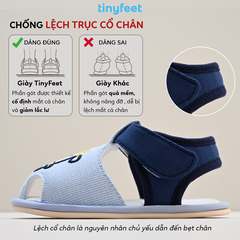 Sandal tập đi cho bé TINYFEET TN01 chất liệu cotton mềm mại, siêu nhẹ