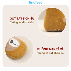 Tất Vớ chống trượt cho bé 1-3 tuổi TINYFEET KS06 mềm mại, không xù lông