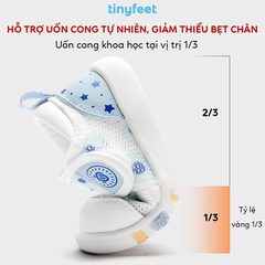 Giày tập đi cho bé TINYFEET WJ15 nhẹ êm, chống bẹt chân