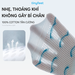 Tất Vớ cotton cho bé 1-3 tuổi TINYFEET KS11 mềm mại, kháng khuẩn
