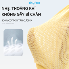 Tất Vớ chống trượt cho bé TINYFEET KS09 kháng khuẩn, họa tiết động vật dễ thương