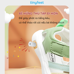 Sandal tập đi cho bé TINYFEET WJ16 có tiếng kêu bíp bíp