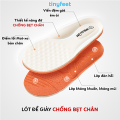 Giày tập đi cho bé TINYFEET WJ08 cho bé gái nhẹ nhàng, dễ thương