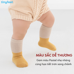 Tất Vớ cho bé 1-3 tuổi TINYFEET KS07 cotton dày dặn, không xù lông