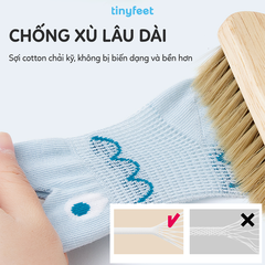 Tất Vớ cotton cho bé 1-3 tuổi TINYFEET KS11 mềm mại, kháng khuẩn