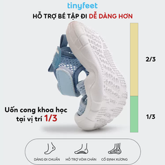 Sandal tập đi cho bé TINYFEET SD04 siêu nhẹ, vải lưới thoáng khí