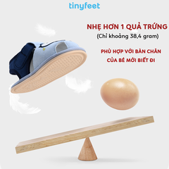 Sandal tập đi cho bé TINYFEET TN01 chất liệu cotton mềm mại, siêu nhẹ
