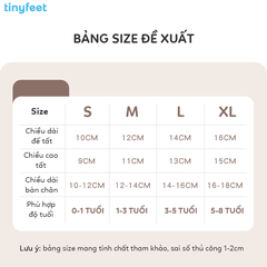 Tất Vớ cho bé 1-3 tuổi TINYFEET KS07 cotton dày dặn, không xù lông