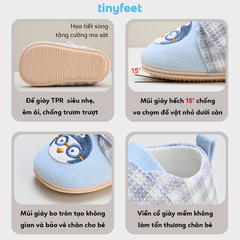 Giày tập đi cho bé TINYFEET TN02 siêu mềm, siêu nhẹ, chống trơn trượt