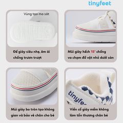 Giày tập đi cho bé TINYFEET TN03 thoáng khí, chống bẹt chân
