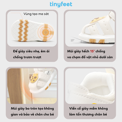 Sandal tập đi cho bé TINYFEET WJ18 có tiếng kêu bíp bíp