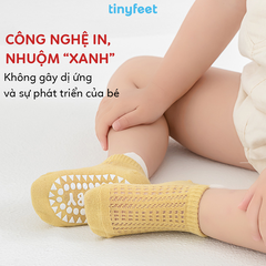 Tất Vớ chống trượt thoáng khí TINYFEET KS04 mềm mại cho bé từ 1-3 tuổi