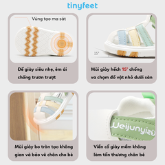 Sandal tập đi cho bé TINYFEET WJ16 có tiếng kêu bíp bíp
