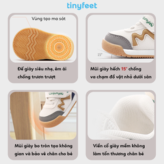 Giày tập đi cho bé TINYFEET WJ23 mùa đông, dáng thể thao