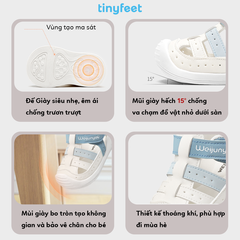 Giày tập đi cho bé TINYFEET WJ09 thiết kế thể thao, năng động