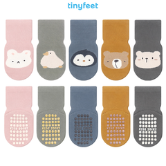 Tất Vớ chống trượt cho bé 1-3 tuổi TINYFEET KS06 mềm mại, không xù lông