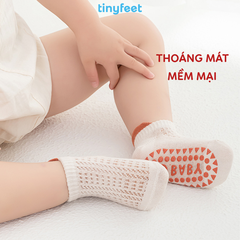 Tất Vớ chống trượt thoáng khí TINYFEET KS04 mềm mại cho bé từ 1-3 tuổi